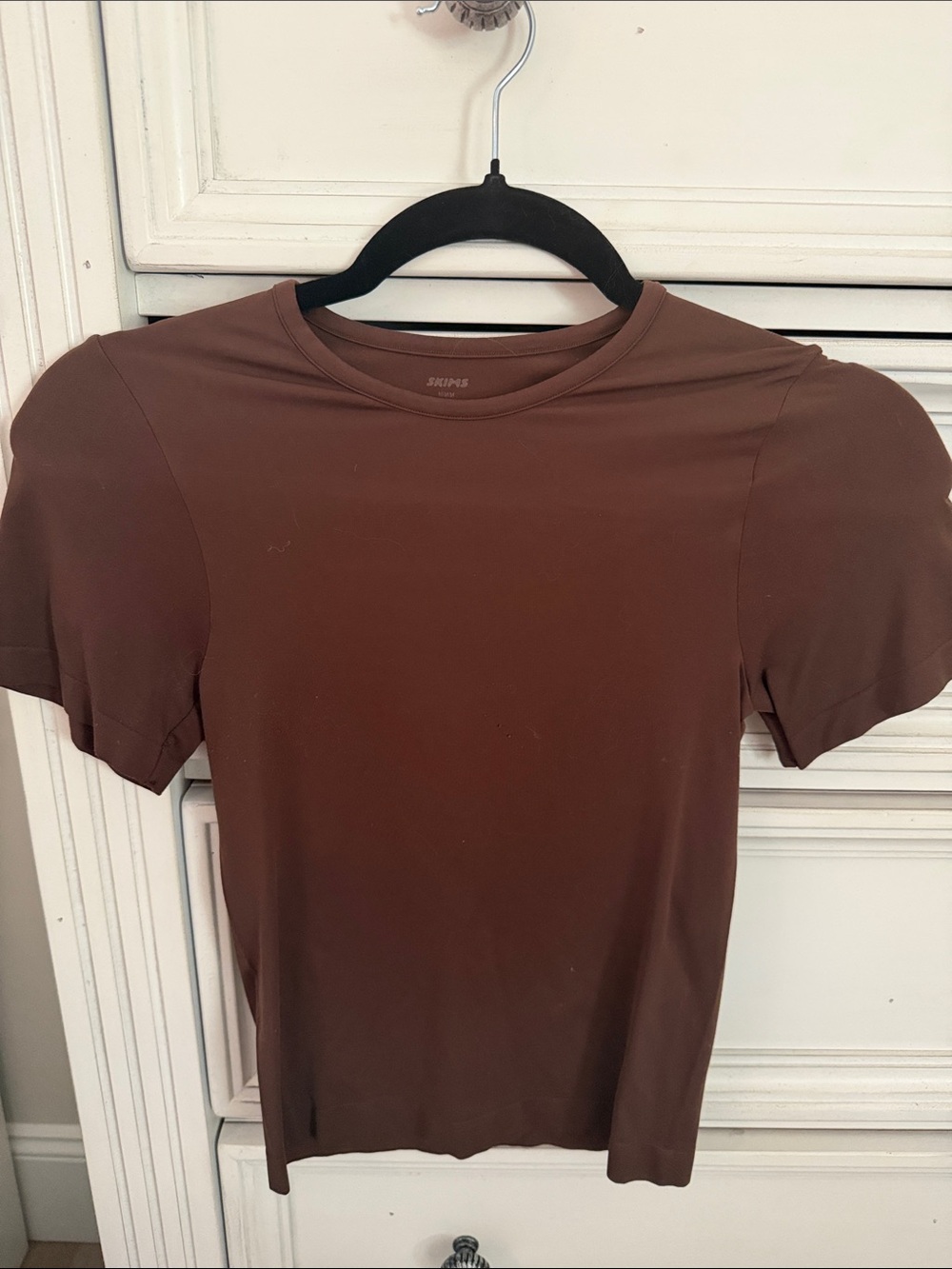 SKIMS Brown Women's Crew Neck Tee